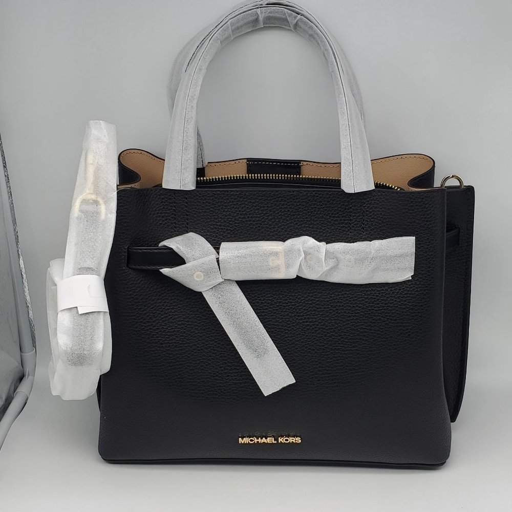 Michael Michael Kors Emilia Large Satchel Black